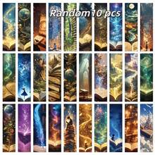 Fantasy Welt Lesezeichen, kreative, exquisite Buchmarkierungen, dekorative Nachrichtenkarten für Buchliebhaber, mehrfarbiges Papier Lesezeichen-Set von YWWBLD