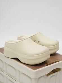 2025 Spring/Summer New Women's Garden Shoes, Comfortable Slip-On Mule Shoes With Thick Soles For Casual/Home Wear