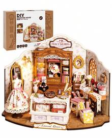 Robotime Rolife DIY Miniature House Kit - 1:18 Scale 3D Model With LED Lights, Decorative Craft & Perfect Gift For Adults, Boys & Girls (Suitable For All Festivals & Anniversaries) - 's Tailoring - 查看 6