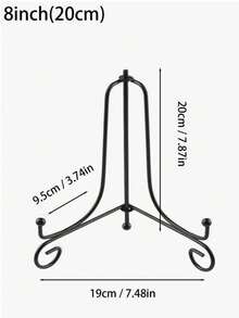 1PC Craft Foldable Bracket Book Holder Photo Pedestal Bowl Picture Frame Stand – Black & Golden Iron Plate Rack Display Easel,Durable Foldable Display Rack For Kitchen, Living Room, Bedroom, Office And Party Decoration, Ideal For Weddings, Parties, 2025 Christmas, Holiday Season, Home Christmas Decorations, Festive Display Stand For 2025 Christmas,Seasonal Tabletop Decor And Year-Round Elegant Storage Solution