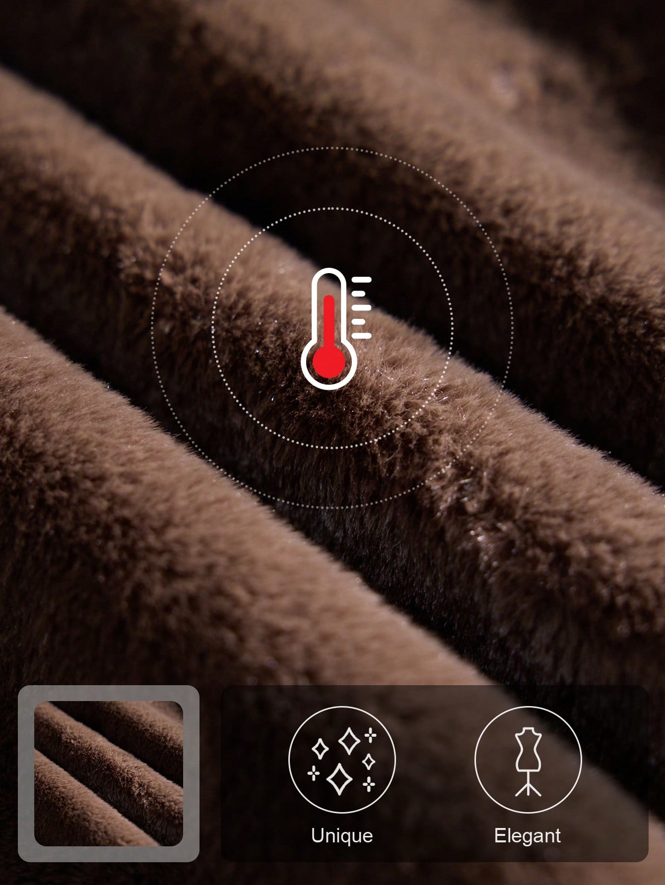 معطف مقلد من الفرو عالي الجودة، معاطف شتوية، هالوي...