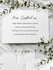 Customized Wine Labels, Waterproof Labels, Customized Photo Wine Labels, Black & White Photo, Uppercase Letters, Black & White Bridesmaid/Maid Of Honor/Proposal Wine Labels, Wedding Gifts, Order Stickers, Wedding Stickers, Party Stickers, Birthday Stickers, Halloween Stickers, Christmas Stickers, Independence Day Stickers - White - View 6