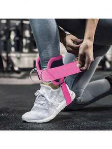 A Male And Female Cable Ankle Strap, Adjustable Gym Cable Ankle Strap, Used For Leg Curls, Gluteal Exercises, Leg Extensions, Hair Curling, Trophy Hip Device, Cable Machine Accessory Ankle Cuff