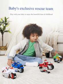 Spin Master ​ Moto Pups 6 件套 - Rubble Rocky Skye Zuma Chase  摩托车玩具套装，官方授权儿童救援车礼盒装（适合 3 岁及以上儿童）​​ - 斯凱島 - 查看 7