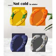 All-Season Toilet Seat Cover, Vibrant Colors, Suitable For Home Use, Insulates Against Cold, Washable And Convenient