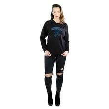 Harry Potter Damen Ravenclaw Melange Sweatshirt (Schwarz)
