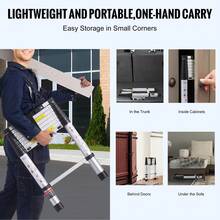Escalera telescópica extensible   de 8,5 pies con retracción con un botón y capacidad para 375 libras - 8.5 pies - Ver 5