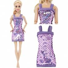 10-Piece Set Of Doll Clothing And Accessories, Including 5 Shimmery Dress Outfits And 5 Random Headpieces, Suitable For Dolls Measuring 11.5 Inches In Size (Excluding The Doll Itself). - Multicolor - View 7
