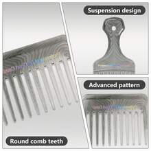 5-Piece Men's Styling Comb Set Barber Textured Comb Vintage Hair Brush PP Plastic Haircare Accessories