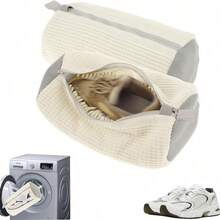 4/2/1 Stück Waschmaschinen-spezifischer Schuhbeutel, Reise-Schuhorganisationsbeutel, in der Maschine waschbarer tragbarer Schuhorganisationsbeutel, schützender und verformungsbeständiger Schuhwasch- und Schutzbeutel, Schuh-Reinigungs- und Schutzbeutel