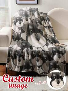46 Color Options! Customized Pet Photo & Name Soft Blanket, Cozy & Skin-Friendly, Cat/Dog Memorial / Sofa Cover / Nap Blanket,Pet Supplies,2025 Halloween Accessories,Personalized With Pet's Name - Multicolor - View 38