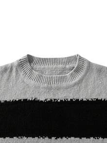 Men's Old Money Thick Sweater, Autumn/Winter - Grey - View 6