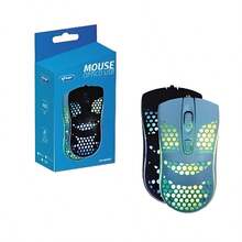 Mouse Rato Gamer para PC Com Fio Óptico 1000DPI 3 Botões Plug & Play Design Ergonómico Precisão para Jogos Compatível com Computador Portátil - Azul - Visão 10