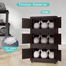 Retro Brown,20" Side Wide Folding Storage Cabinet ,5 Tiers,19.69"*11.81"*50.00",Collapsible Storage Bins With Magnetic Door, Plastic Storage Cabinet With Wheels