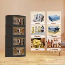 5layer Plastic Storage Bins, Foldable Storage Bins With LIDS And Wheels, Foldable Storage Boxes With Doors, Closet Storage And Storage Drawerscloset Organization And Storage,Dresser Organizer,Organizadores Para Habitación,Toy Storage Organizer,Closet Organizer,Clothes Organizer,Storage Organizer,Storage Cabinet,Organizadores Para Habitación,Clothes Storage,Kitchen Storage,Kitchen Organization And Storage,Storage Organizer For Bedroom,Cabinet Organizer,Room Organization,Under Bed Storage,Room Decor,Home Decor,Organization And Storage,Storage Organizer,Bathroom Storage,Home Organization And Storage,Home Organization And Storage,Pantry Organization And Storage, Foldable Stackable Lockers Outdoor Decor, - 一層 - 查看 2