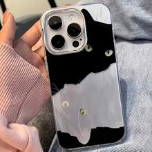 Suitable For Apple Phone Case Yusha Black And White Cat - Mixed Color 1 - View 7