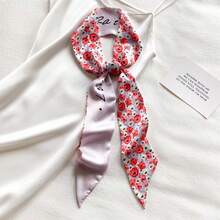 6PCS Women's Floral Printed Long Hair Band Casual Elegance Daily Dating Vacation Multipurpose Gift Dress Up - 6件 - 查看 5