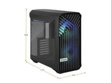 Fractal Design Torrent Compact RGB Black TG Light Tempered Glass High-Airflow ATX Computer Case - Black - View 2