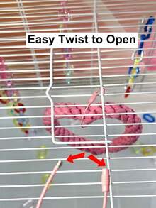 Sugar Glider Swing Toy, Parrot Three Ring Hanging Climbing Accessories, Suitable For Flax Sugar Glider Hamster, Rats, Ferret, Squirrel, Chinchilla, Budgie Cage Accessories, Chewing Triple Ring For Birds Play And Exercise Equipment, Decoration Gift For Your Pet - Multicolor - View 7