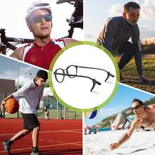 10 Pairs Of Anti-Slip Glasses Clips - Universal Glasses Clips For Glasses And Sunglasses, Anti-Slip Temple Tips For Reading/Exercising - 20pcs - 查看 2