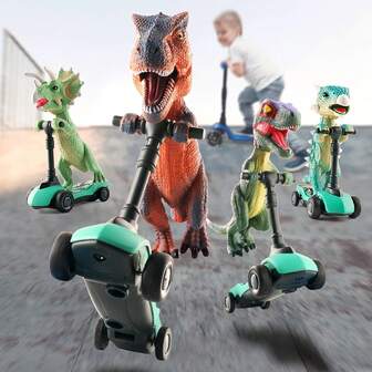 Mini-dinosauriesparkcykelleksak | Barnens fingersparkspel | Utomhuspresent för pojkar från 3 år | Jul- och födelsedagsfestpresent
