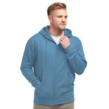 SG Mens Plain Full Zip Hooded Sweatshirt (Denim) - 藏蓝色 - 查看 3