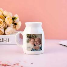 Jarrón personalizado con foto, jarrón mini personalizado para mamá y abuela, regalos de cumpleaños, jarrón de cerámica con fotos familiares, regalos del Día de la Madre - Multicolor - Ver 6