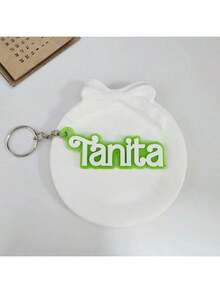 Chaveiro de acrílico personalizado com nome Blod, crachá de acrílico, crachá de mochila, bolsa de fraldas, chaveiros com nome personalizado, crachá de lancheira, chaveiro retrô com nome para o Dia de Ação de Graças, presentes de Natal para crianças, família, namorada, mãe - prateado - Ver 39