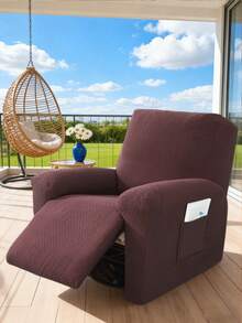 1/2/3 座躺椅沙发套弹力提花躺椅沙发套适用于躺椅沙发休闲扶手椅套家具套，4 件/6 件/8 件 - 咖啡棕 - 查看 4