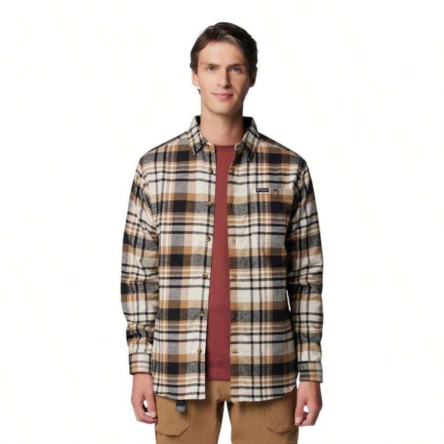 Columbia Pitchstone Heavyweight Flannel II Long Sleeve Shirt - Men's | | Men Outdoor Hoodies & Sweatshirts - Delta 多格子 - 查看 1