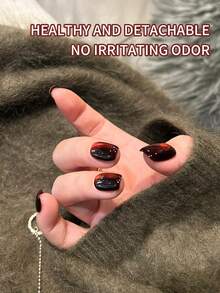 annies 10ml Red Cat Eye Gel Nail Polish - Mesmerising Ruby Cat Eye Gel Polish, Red Glitter Gel Polish Magnetic Effect Soak Off UV Nail Art Design Manicure Gifts For Women