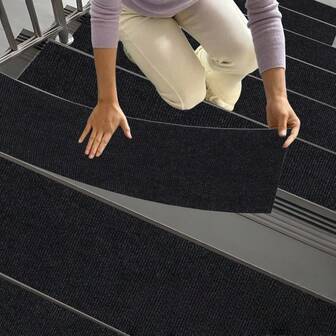 1 pezzo 20x100cm Tappetino antiscivolo lavabile per gradini, protettore di gradini autoadesivo, tappetino assorbente per gradini, tappetino di per gradini, tappetino insonorizzante per pavimenti