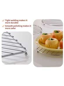 1pc Heat Resistant Pot Holder, Trivet Mat, Coaster, Table Protector, Kitchen Utensil Rack, Kitchen Pot Mat, For Kitchen Counter, Multi-Purpose Steamer Tray, For Steamer Rack, Pot Steamer Accessory