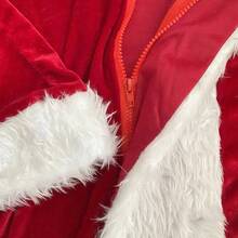 1set- Luxury Santa Claus Adult Costume, Cosplay Male Santa Claus Costume Santa Claus Costume Coat, Trousers, Hat, Beard, Belt, Shoe Cover, Golden Santa Claus Bag, Wig, Gloves And Glasses Santa Claus Costume. Best Gift Birthday Home Decoration Christmas Decorations Room Decoration Christmas, Suitable For Christmas Holiday Dress, Holiday Funny Travel Equipment. (Some Parts Of The Product Are Shipped At Random) Winter