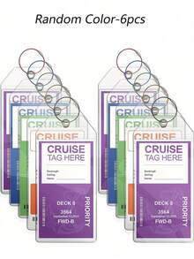 10pcs Luggage Tag For Cruise Ship Essentials, Cruise Luggage Tag Holder, Clear Cruise Luggage Tags For All Cruise Lines Travel Essentials ,For Travel Backpack Luggage Suitcase Travel Gear ,Back To School Workout School Supplies, Holiday Camping Holiday Essentials, Vacation Accessories Suitcase Tag(19cm*9cm) Card Holder Flying College For Luggage For School Bag Anti-Lost Portable Waterproof Double-Sided Privacy Protection