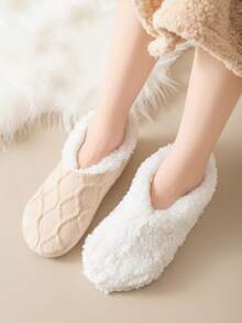 1 par de calentadores de piernas con forro térmico, calentadores de piernas gruesos y antideslizantes para mujer, para invierno