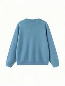 Balabala Suéter para niñas BalaOne 2025, capa base de punto de invierno para niños y niñas