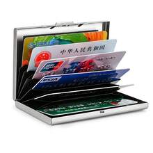 1 Multi-Functional Anti-Magnetic Card Wallet, Men's Anti-Skimming Portable Card Holder For Bank Cards & Credit Cards With Multi-Card Slots, Stainless Steel Wallet. It Symbolizes The Protection Of Card Storage, The Lightness And Peace Of Mind Of Daily Carrying, And The Practical Versatility Of Usage Scenarios.