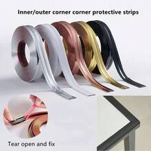 1 قطعة شريط لاصق من البي في سي بطول 3 أمتار وعرض 2 سم لتزيين الزوايا الداخلية للحائط، شريط حماية من الاصطدام لحواف الأثاث والطاولات
