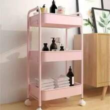 1pc Rolling Storage Cart, Multi-Tier Movable Organizer Rack For Living Room, Kitchen, Dorm, Snacks