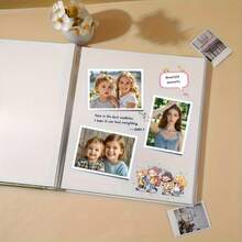 1pc Large Photo Album, Self-Adhesive Magnetic Scrapbook Album, 20 Sheets/40 Pages DIY Album, Includes Scraper, Minimalist High Capacity Photo Card Box, Suitable For Family Commemorative And Wedding Photos Storage, Home Supplies, Multiple Colors Available - Multicolor - View 3