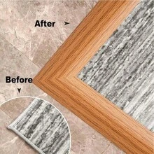 1 pièce Bande de transition de sol de 1 m, bandes de bordure de tapis auto-adhésives, sols en bois, bandes de transition pour sols inégaux, garnitures de bordure, seuils de porte, hauteur jusqu'à 5 mm