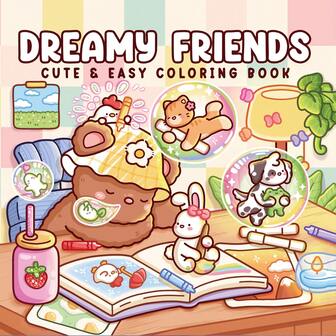 Libro para colorear del bosque soleado: el encantador paisaje forestal y las lindas plantas y animales brindan un viaje para colorear relajante y divertido