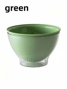 1pc 2-In-1 Thickened Fruit Bowl & Vegetable Basket, Cute Dual-Layer Washing Draining Basket For Home Use,Kitchen Items For Ultimate Kitchen Efficiency With Cozy Fall& Winter Styles, Sink Side Hygienic Kitchen Tools