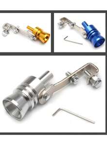 Turbo Whistle Exhaust Pipe Sound Maker, Turbo Whistler, Car Exhaust Roar Enhancer, Aluminum Exhaust Blow-Off Valve, Universal Auto Parts, Suitable For Cars And Motorcycles - Red - View 9