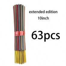 24/63/178/366pcs Mixed Scented Wooden Sticks - Watermelon, Cherry Blossom, Vanilla, Musk, Sage, Lemongrass, Incense, Strawberry, Snow Pear, Clove, Peach, Cantaloupe. Expandable Size, Bulk Wholesale, Suitable For Home And Outdoor Use, Holiday Fragrance | Decorative Scented Sticks | Scented Wooden Sticks For Home - Multicolor - View 12