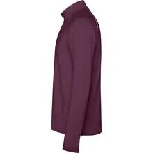 Roly Mens Estambul Quarter Zip LongSleeved Sweatshirt (Plum Red) - Red - View 3