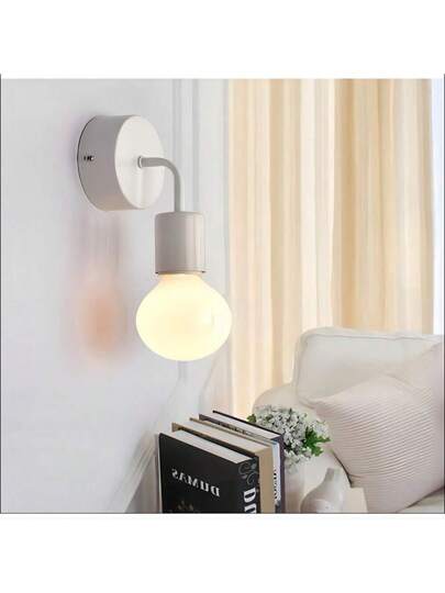 Rustic Metal Wand Lamps, E27 Base, Semi Recessed Installation, 60W, Bulb Not Included, 110V 240V view 2