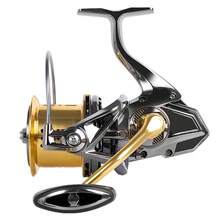 BILLINGS 旋转渔线轮，8000-14000 系列海水旋转渔线轮，最大阻力 20 公斤，超顺滑强力海钓渔线轮，CNC 铝合金线轴，可编织，6+1BB 远投钓鱼 - 彩色 - 查看 3