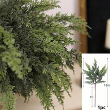 42cm Ghirlanda natalizia artificiale in cedro, con tocco realistico, morbida e spessa, ghirlanda finta completamente verde, decorazione natalizia per camino, porta d'ingresso, interno ed esterno - decorazione per casa, feste invernali - Verde - Visualizzare 12